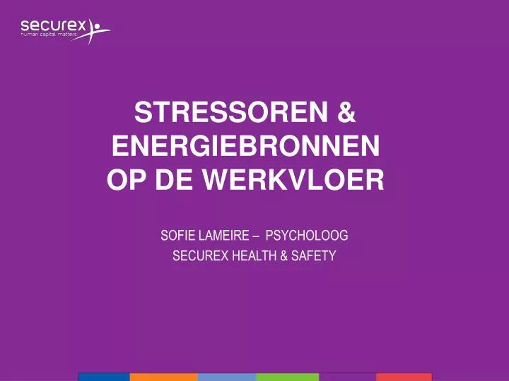 sofie lameire psycholoog securex health safety