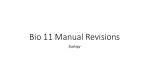 Bio 11 Manual Revisions - slide 1