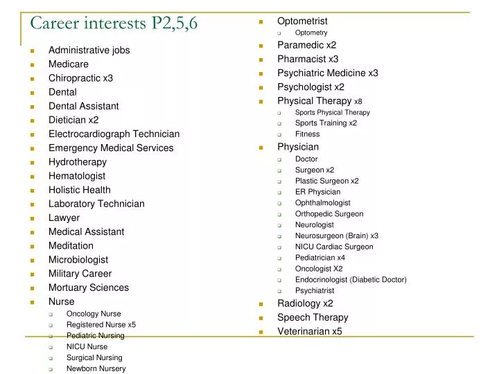 career interests p2 5 6