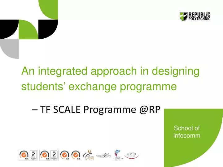 an integrated approach in designing students exchange p rogramme