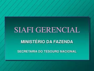 siafi gerencial