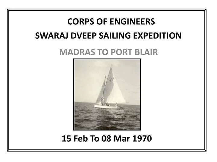 swaraj dveep sailing expedition