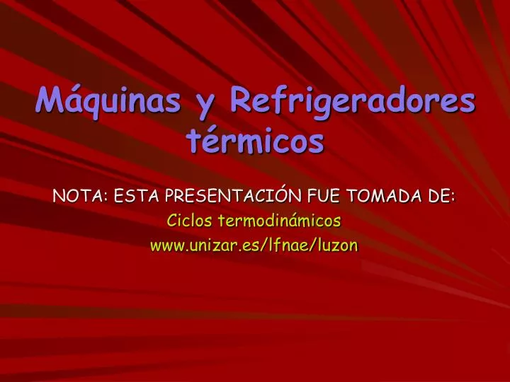 m quinas y refrigeradores t rmicos