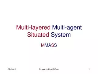 Multi-layered Multi-agent Situated System