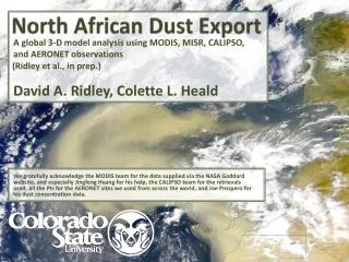 North African Dust Export