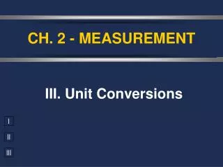 ch 2 measurement
