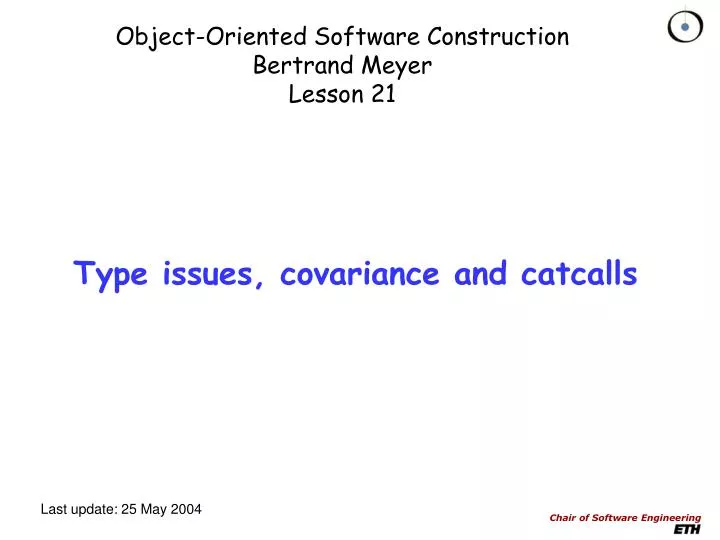 object oriented software construction bertrand meyer lesson 21
