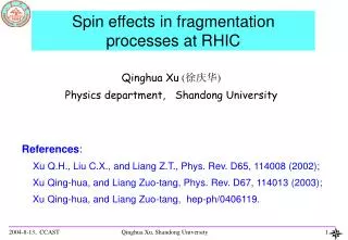 Spin effects in fragmentation processes at RHIC