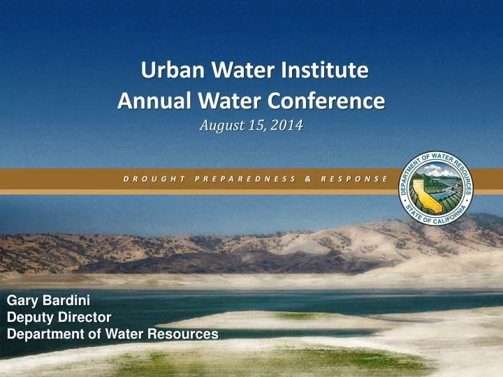 urban water institute annual water conference august 15 2014