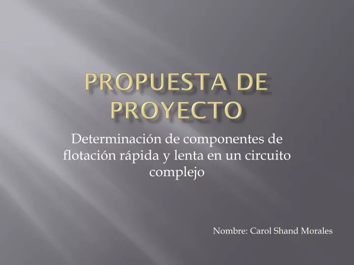 propuesta de proyecto