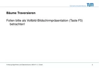 b ume traversieren