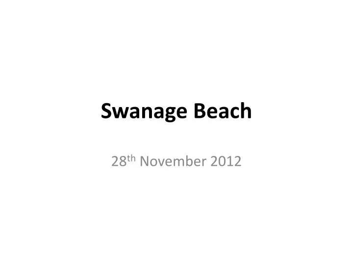 swanage beach