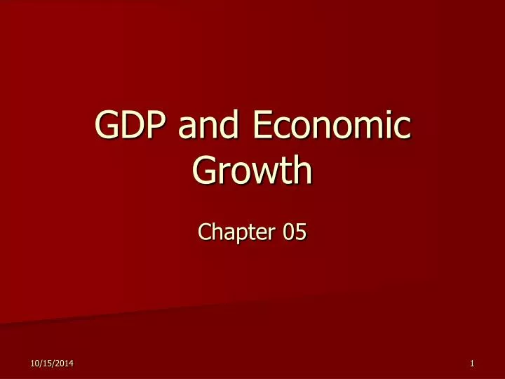 gdp and economic growth