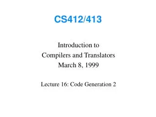 CS412/413