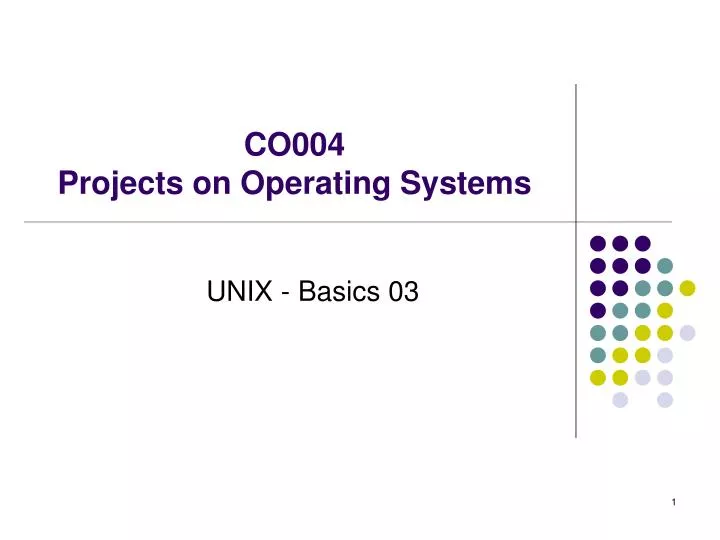 co004 projects on operating systems