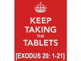 [EXODUS 20: 1-21]