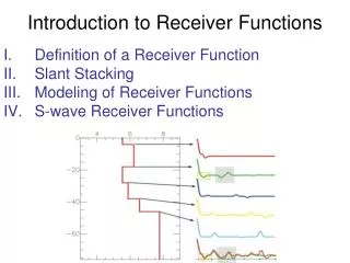 Introduction to Receiver Functions