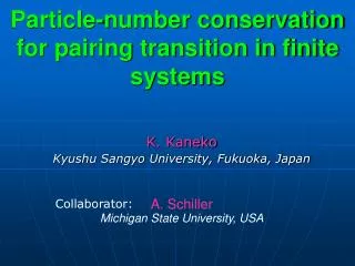 Particle-number conservation for pairing transition in finite systems