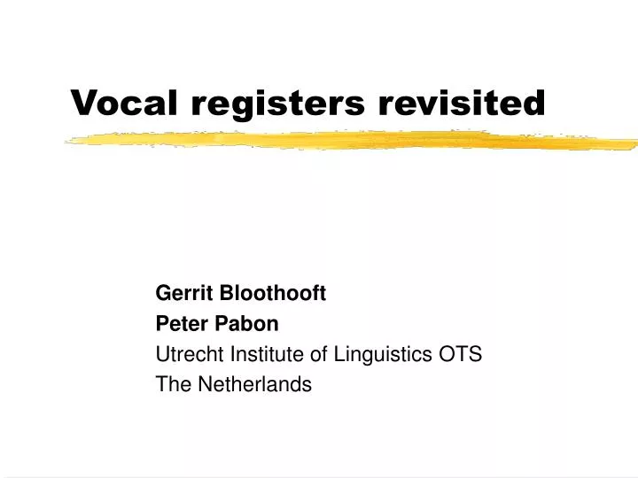 vocal registers revisited