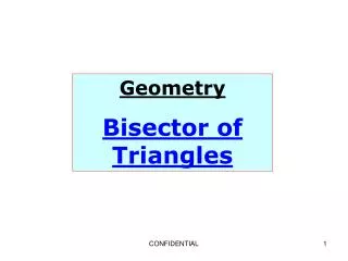 Geometry Bisector of Triangles