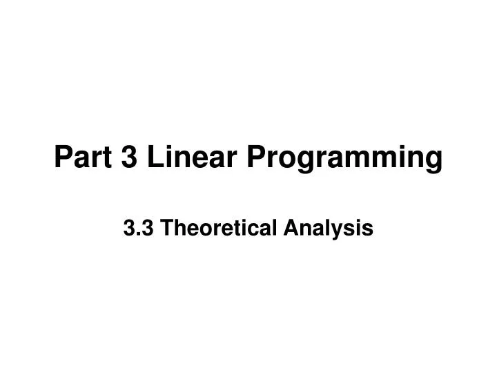 part 3 linear programming