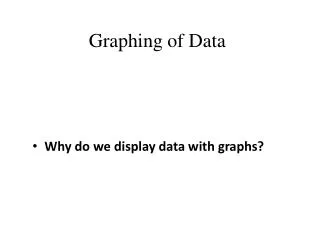 Graphing of Data