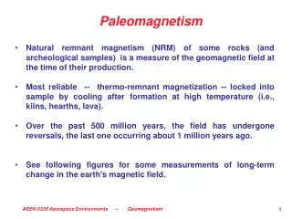 Paleomagnetism