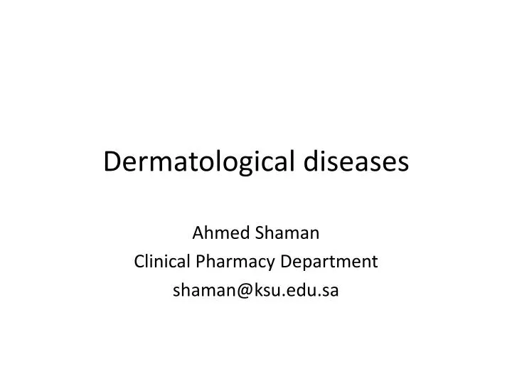 dermatological diseases