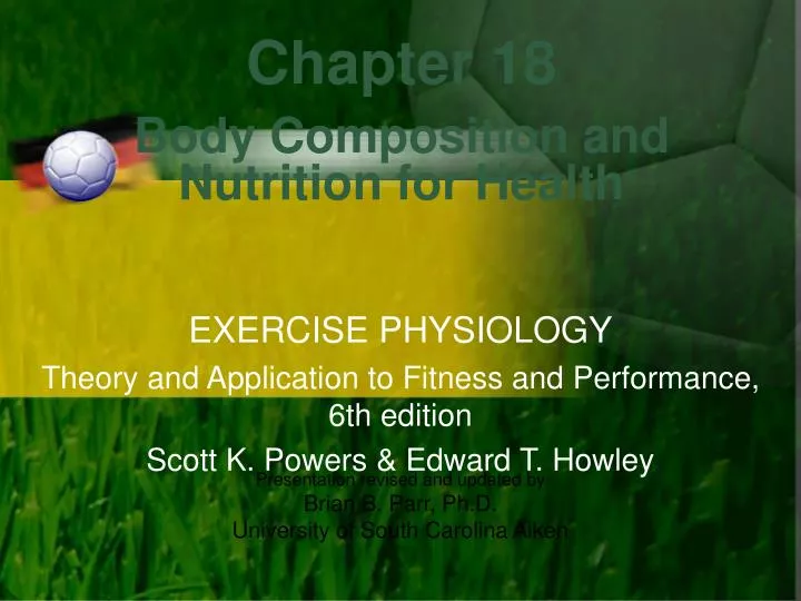 chapter 18 body composition and nutrition for health