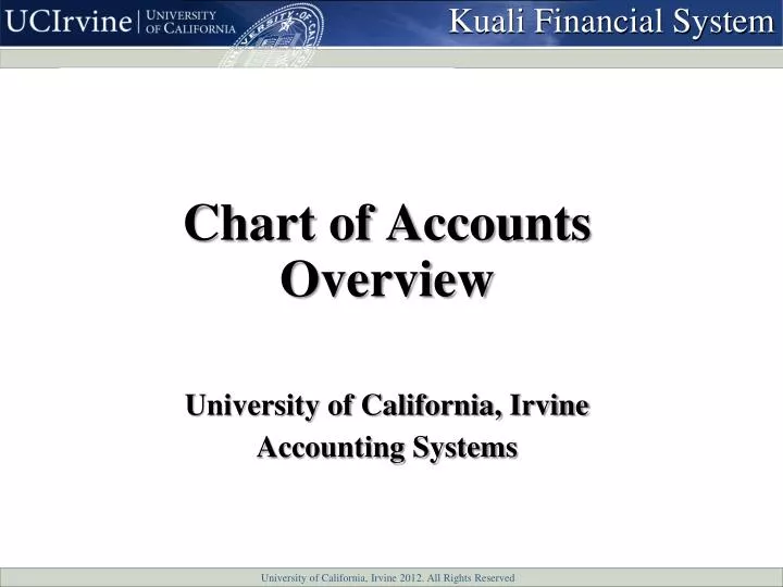 chart of accounts overview
