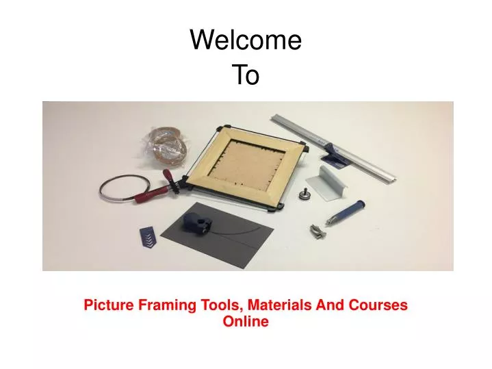 picture framing tools materials and courses online