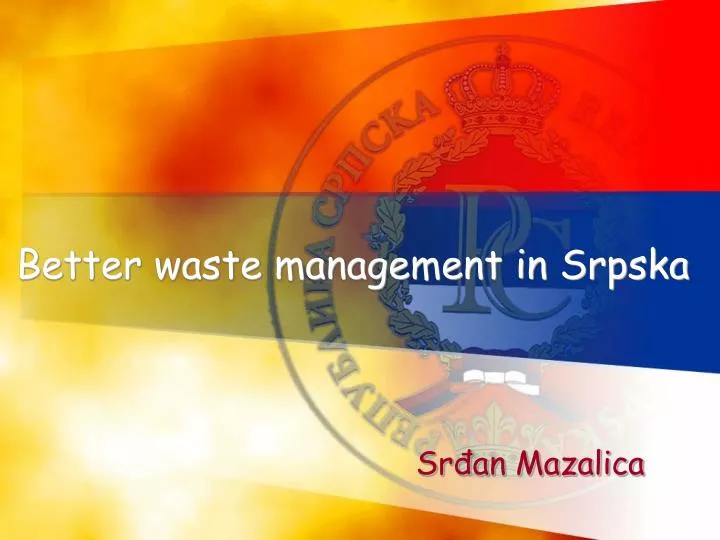 better waste management in srpska