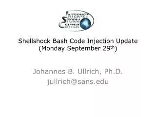 Shellshock Bash Code Injection Update (Monday September 29 th )