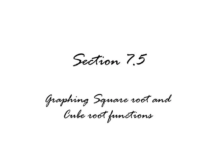 section 7 5