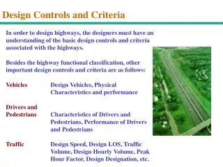 Design Controls and Criteria