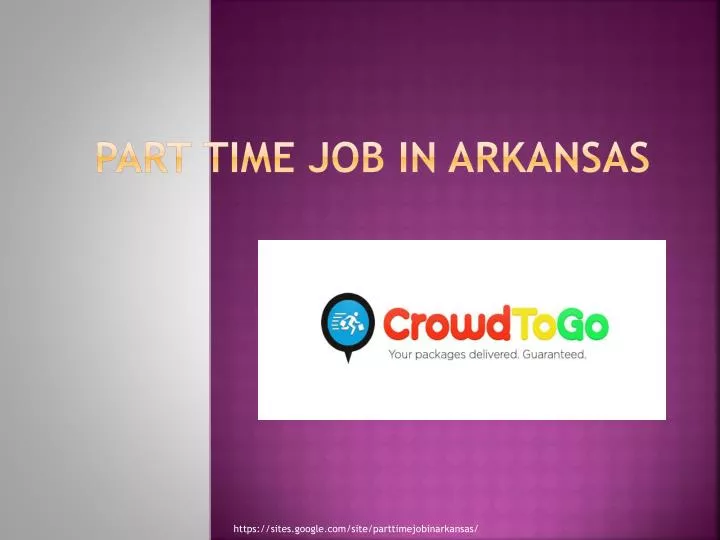 part time job in arkansas