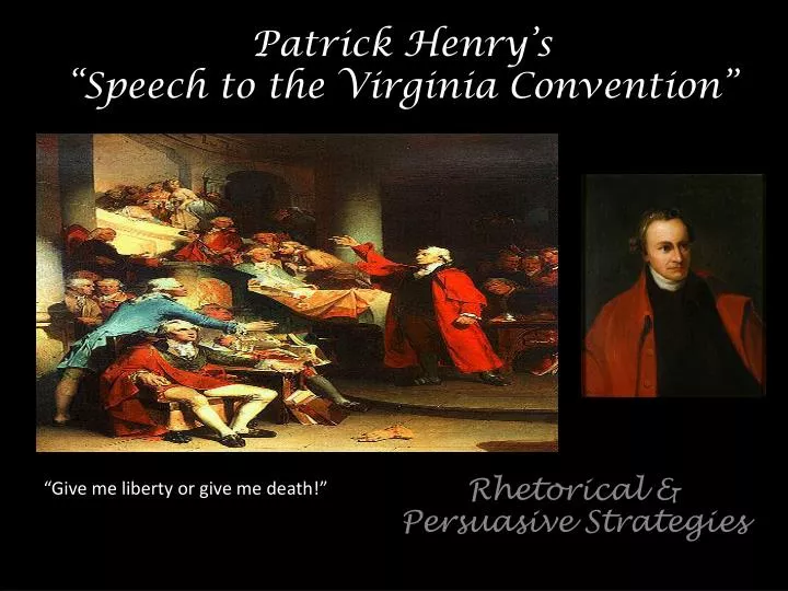patrick henry s speech to the virginia convention