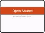 Open Source - slide 1