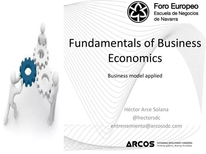 fundamentals of business economics business model applied