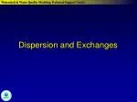 Dispersion and Exchanges - slide 1