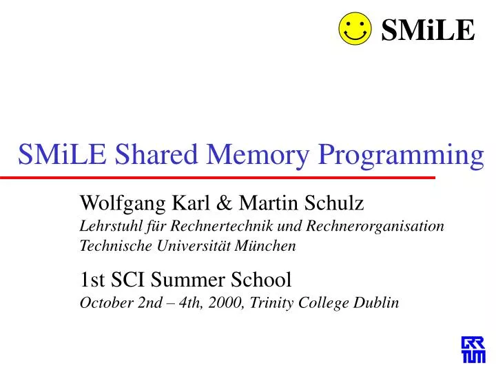 smile shared memory programming