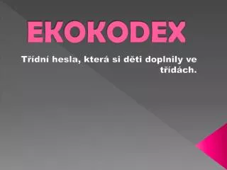 ekokodex