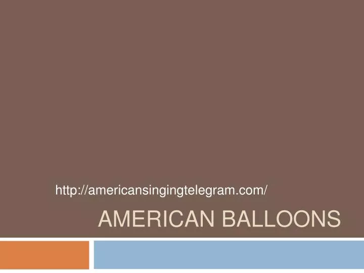 american balloons
