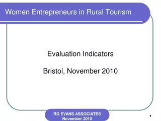 Women Entrepreneurs in Rural Tourism