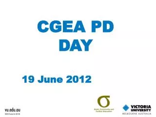 CGEA PD DAY 19 June 2012
