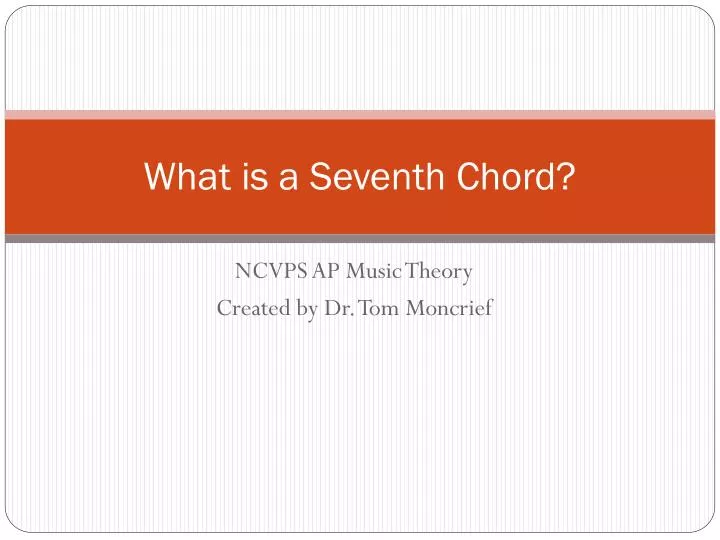 what is a seventh chord