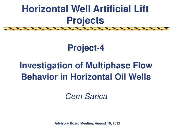project 4 investigation of multiphase flow behavior in horizontal oil wells