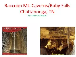 Raccoon Mt. Caverns/Ruby Falls Chattanooga, TN