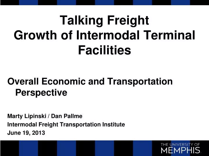talking freight growth of intermodal terminal facilities
