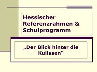 hessischer referenzrahmen schulprogramm